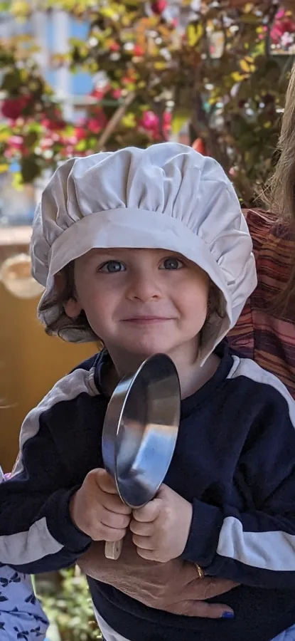 A young cook at Le Casaline